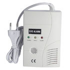 220V AC LED Ev Gaz Kaçak Dedektörü Alarmı, Otomatik Kapanma Solenoid Valfli