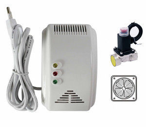 CE Yarı İletkenli Gaz Dedektörü Alarm Sesli / Flaşlı Alarm, Kapanma Vana, Fanlı